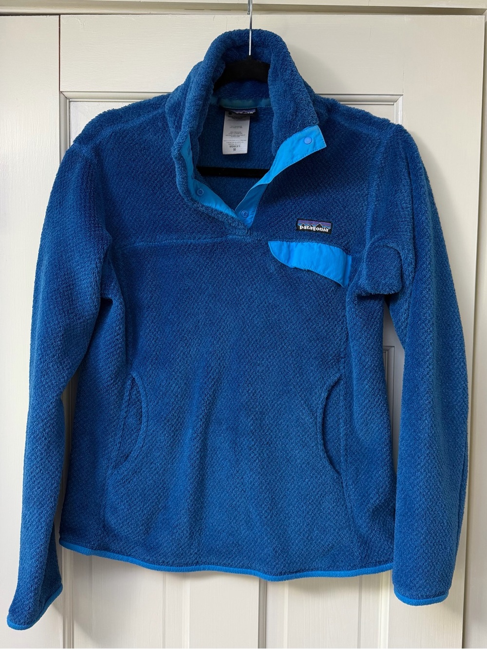 Patagonia Women’s Royal Blue Fleece Snap-Placket Pullover